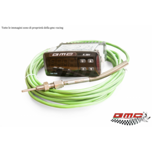 Misuratore EGT temp. Gas di scarico GMC completo con sonda K display Blu/Rosso