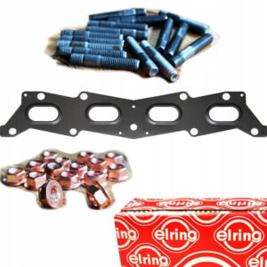 KIT guarnizione ELRING 344.720 + 9 Prigionieri e dadi collettore Abarth/Tjet