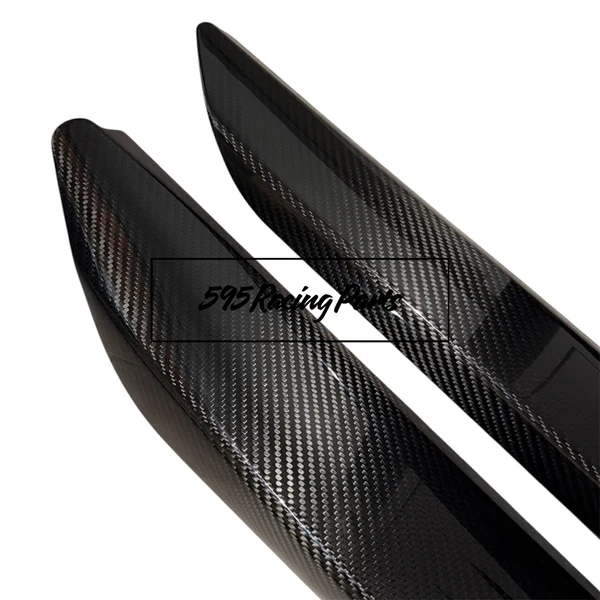 Coppia minigonne aggiuntive in CARBONIO VERO Fiat 500/595/695/Abarth - immagine 4