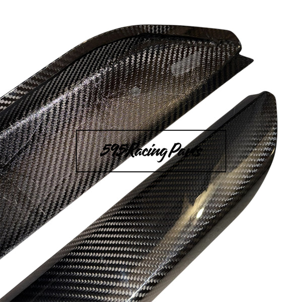 Coppia minigonne aggiuntive in CARBONIO VERO Fiat 500/595/695/Abarth - immagine 5