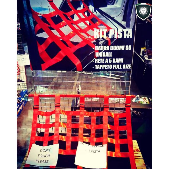 KIT Barra posteriore Pista Biposto con rete e tappetino 500/595/695 Abarth - immagine 15