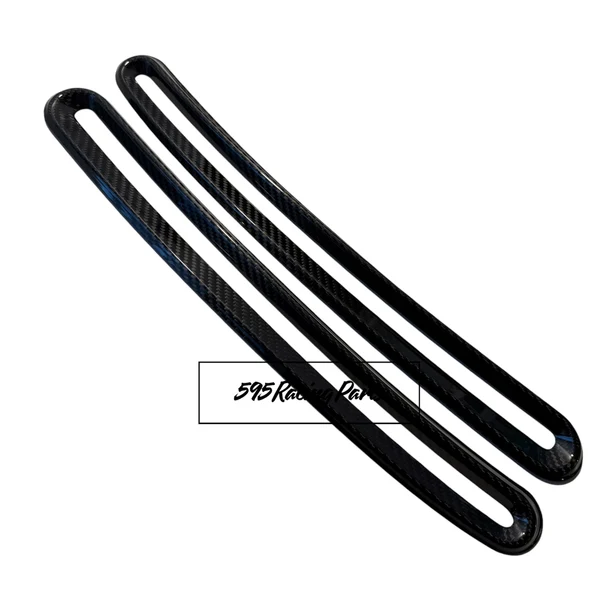 Coppia Cover serrature portiera in VERO CARBONIO Fiat 500/595/695/Punto Abarth (Copia)