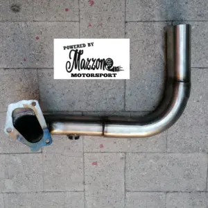 Tubo downpipe inox catalizzatore motore 1.3 multijet fiat 500 75cv uso sportivo
